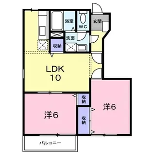 メゾンフロール 2【1階】の間取り