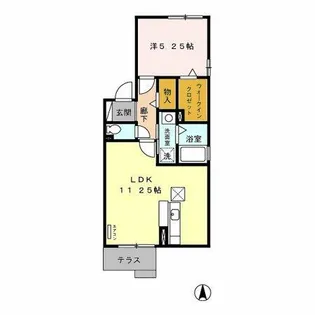 ジラソーレ・フォーレ フォーレ【101号室】の間取り