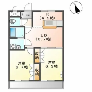 グランチェスタA【3階】の間取り