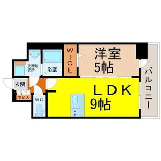 ディアレイシャス矢場町【14階】の間取り