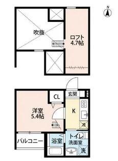 パルテノス名駅南【2階】の間取り