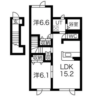 APRICOT HEIM アプリコットハイム 【202号室】の間取り