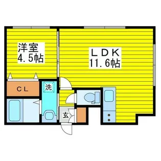 Lien N11【4階】の間取り