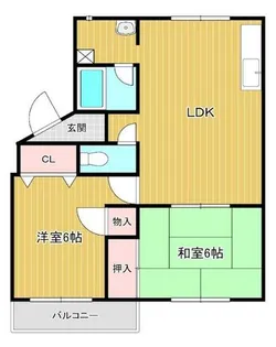 サンヴェルジュⅣ【2階】の間取り