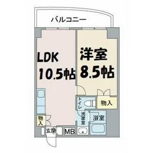ライフステージ徳川【5階】の間取り