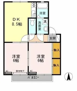 センチュリーパークA【2階】の間取り