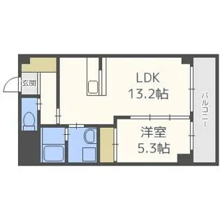 レジデンス住吉【4階】の間取り