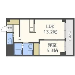レジデンス住吉【7階】の間取り