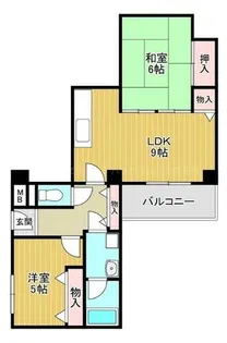 ヴィラ狭山【101号室】の間取り