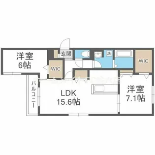 Raccolt阪南町【3階】の間取り