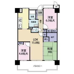 シティハイツこの花(0005573)【13階】の間取り