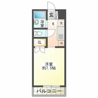エスポワール須磨【2階】の間取り