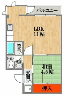 カーサ中田【3階】の間取り