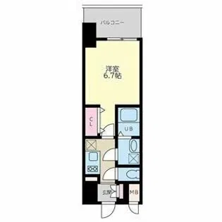 Quintet NAMBA【13階】の間取り