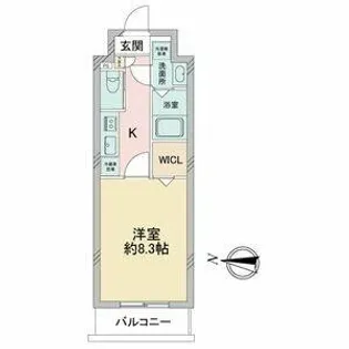 S-FORT堀田通【2階】の間取り