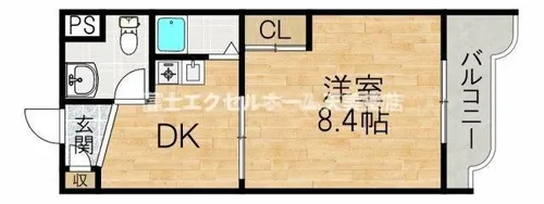 カサエルドラード弐番館【3階】の間取り