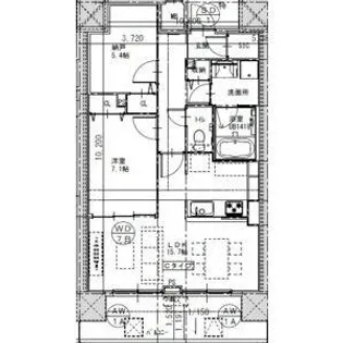 さくらHills ROKUBAN Platinum Residence【6階】の間取り