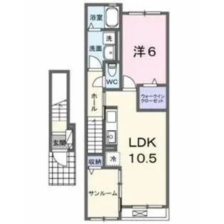 グレース大清水Ⅱ【2階】の間取り