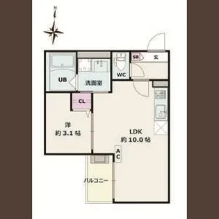 Jack soneⅠ【3階】の間取り