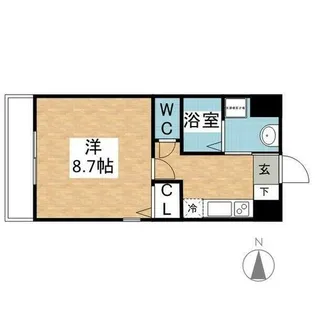 丹下キアーロ【6階】の間取り