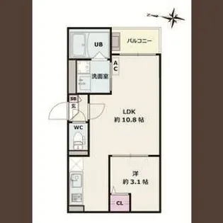 Jack motohoshizakiⅠ【3階】の間取り