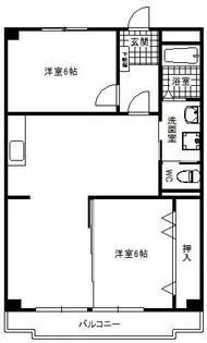 三鉦マンション【3階】の間取り