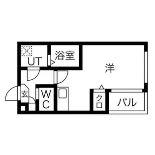 ハーモニーテラス城木町【1階】の間取り