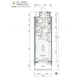 エステムコート名古屋新栄Ⅵ アートテラス【11階】の間取り