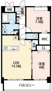 メゾンラディウス【4階】の間取り