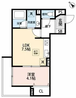 リアン【108号室】の間取り