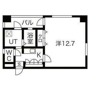 ラ・ヴィアンパレスⅡ【1階】の間取り