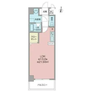 アヴニール白壁【4階】の間取り