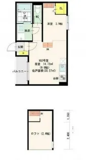 モメンタム志賀本通【1階】の間取り