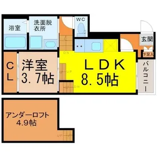 カーバンクル【1階】の間取り