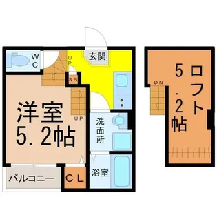 メゾンシュシュ【1階】の間取り