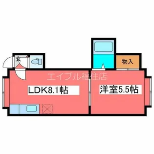 第26森宅建マンション【203号室】の間取り