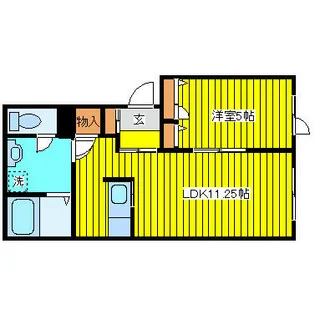 ロイヤルコート【202号室】の間取り