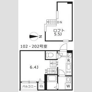 ハーモニーテラス水切町【1階】の間取り
