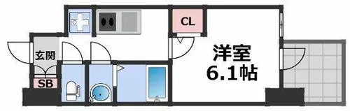 セレニテ日本橋エクラ【12階】の間取り
