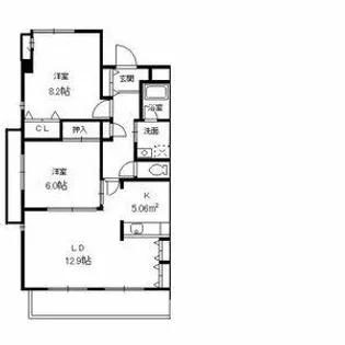 リアン東山【4階】の間取り