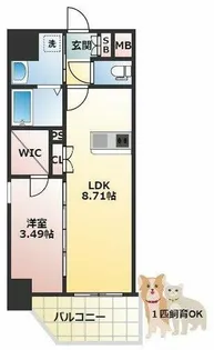 サムティ京橋Clear【4階】の間取り