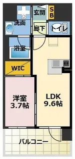 ソルテラスUMEDA NORTH【7階】の間取り