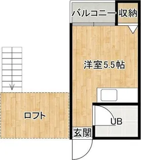 ヴィクトリアコート北野田【208号室】の間取り