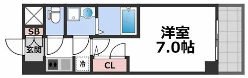 S-RESIDENCE高井田Central【2階】の間取り