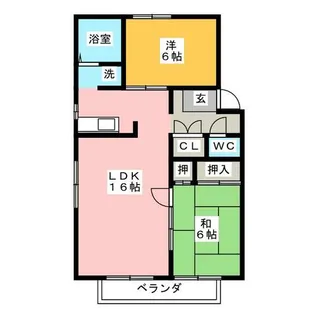 カーサクオーレ【1階】の間取り