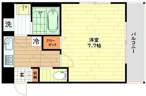 エナブル塚本Ⅱ【7階】の間取り