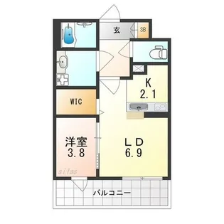 (仮称)南海高師浜賃貸マンション【5階】の間取り