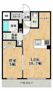 EXハイツ阿保【3階】の間取り