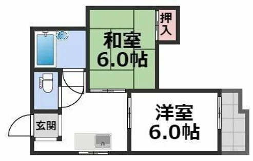ロイヤル神路Ⅱ【1階】の間取り