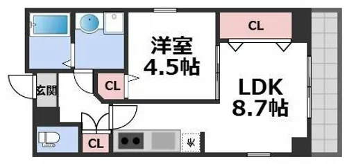 巨匠【3階】の間取り